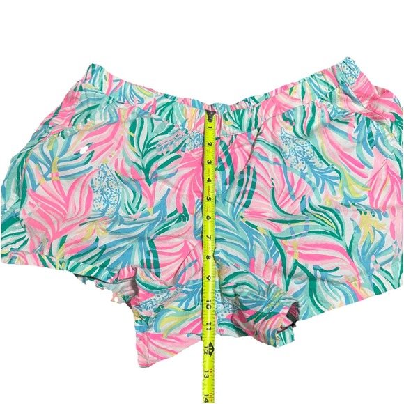 LILLY PULITZER Ocean View Shorts "SEA TURTLE SOIREE" Size LARGE - Picture 6 of 7